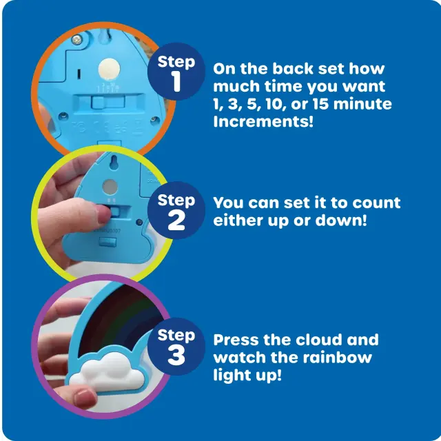 Learning Resources Rainbow Visual Timer Οπτικός Χρονοδιακόπτης Αντίστροφης Μέτρησης (3+ ετών) LER4368 3