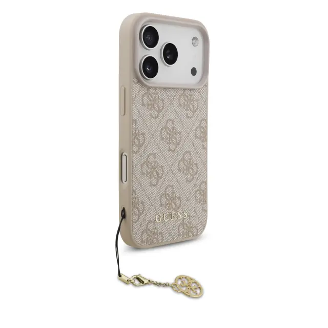 Guess 4G Charm MagSafe Case for iPhone 17 Pro Tone on Tone Pink 3
