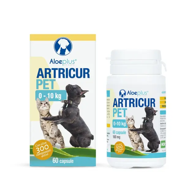 Aloeplus Artricur Κάψουλες για την Υποστήριξη Αρθρώσεων για Σκυλιά & Γάτες 0-10kg 60tabs