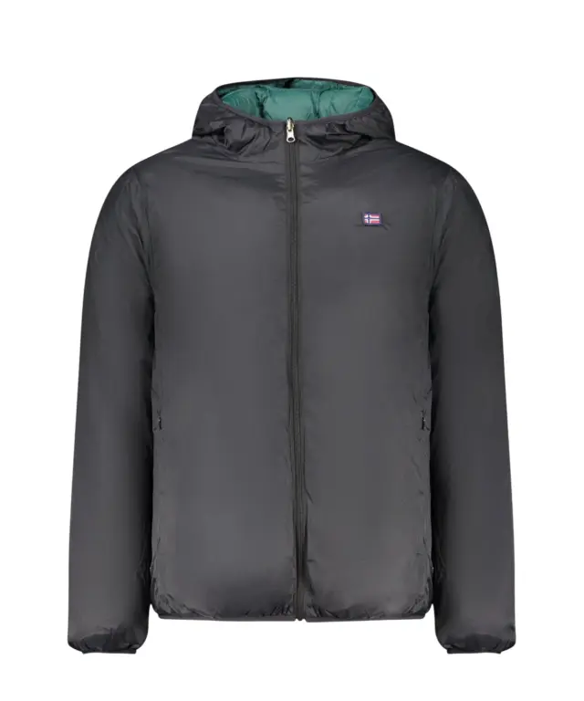 Norway Nautical School - Ανδρικό Μπουφάν Διπλής Όψης (Reversible) 859155-BLACK Μαύρο/Πράσινο