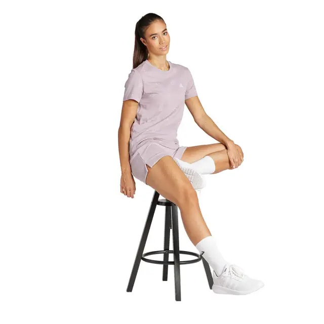 adidas Sportswear Women's Monogram Fleece Shorts Λιλά IS4068 (adidas Sportswear) - XSmall 3