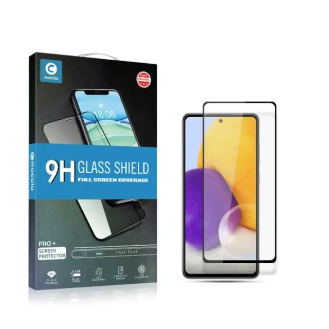 Mocolo® Full Screen Tempered Glass Αντιχαρακτικό Γυαλί Προστασίας Οθόνης Για Samsung Galaxy A73 5G - Μαύρο
