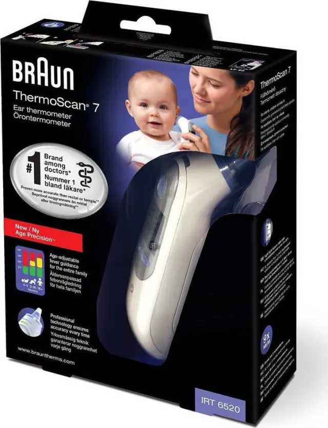 Braun IRT6520 Ψηφιακό Θερμόμετρο Αυτιού με Υπέρυθρες Κατάλληλο για Μωρά