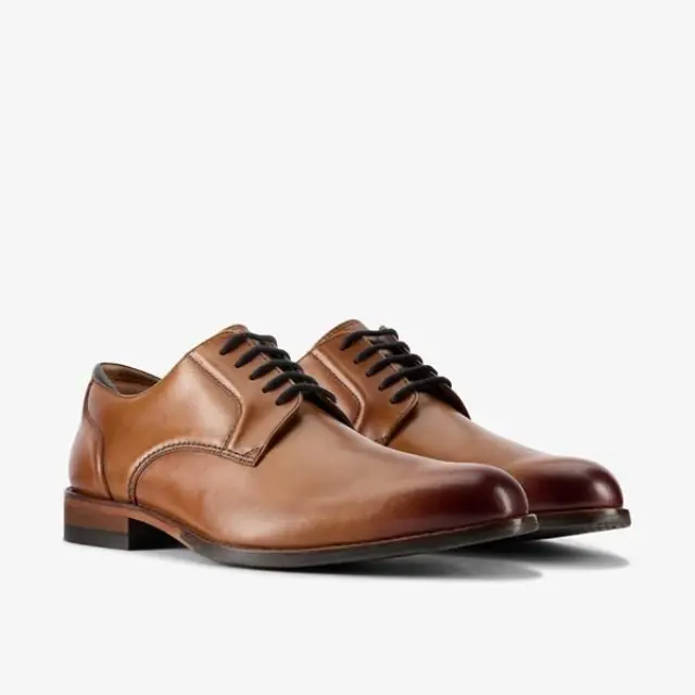 Clarks Craft Arlo Lace Tan Tan Leather - 45 3
