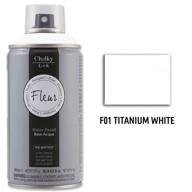 Fleur Σπρέι Κιμωλίας F01 Titanium White - 300ml