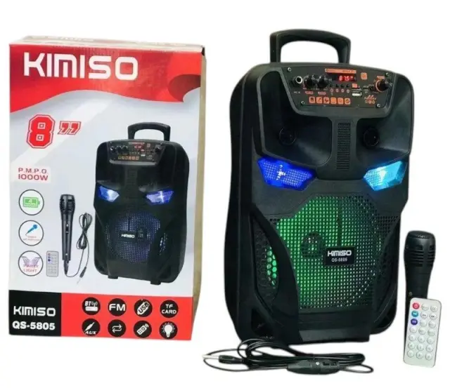 Φορητό ηχείο subwoofer με μικρόφωνο Karaoke - QS-5805 - 813058 2