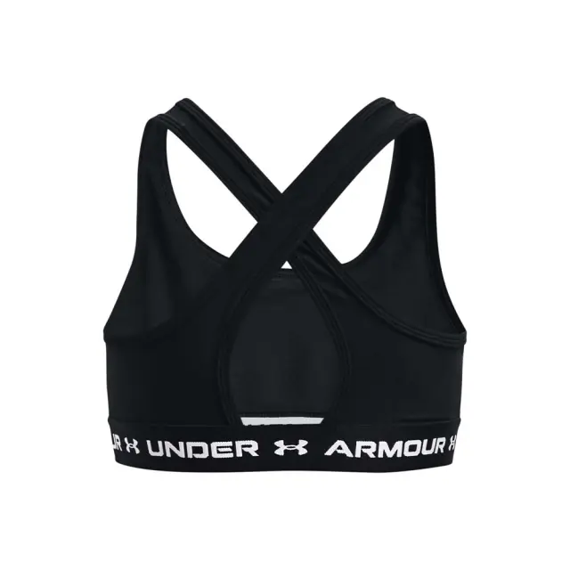 Under Armour Girl's Crossback Mid Solid Bra Μαύρο 1369971-001 (Under Armour) 2