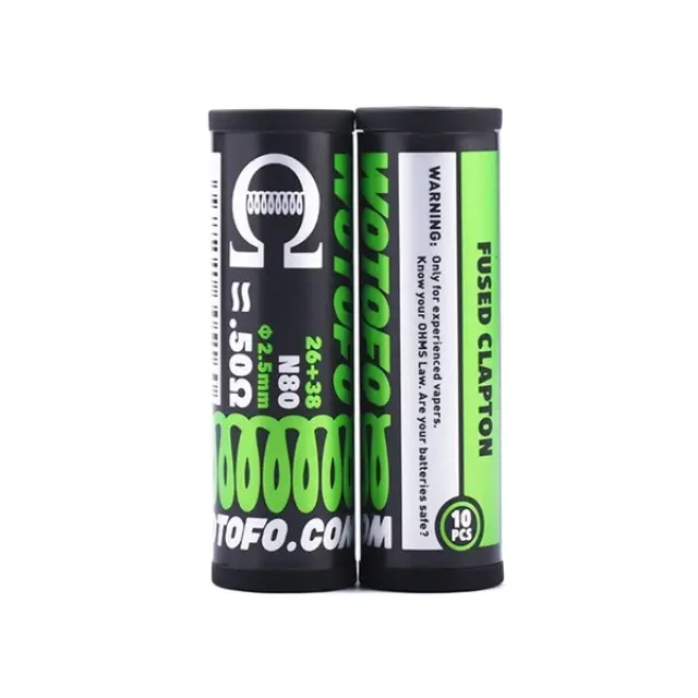 Fused Clapton Premade Coils 26+38G 0.50Ω (10τμχ) - Wotofo