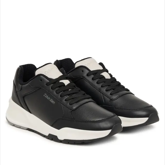 Ανδρικά Δερμάτινα Sneakers Calvin Klein HM0HM02309-00Y Μαύρα Μαύρο - 45 2
