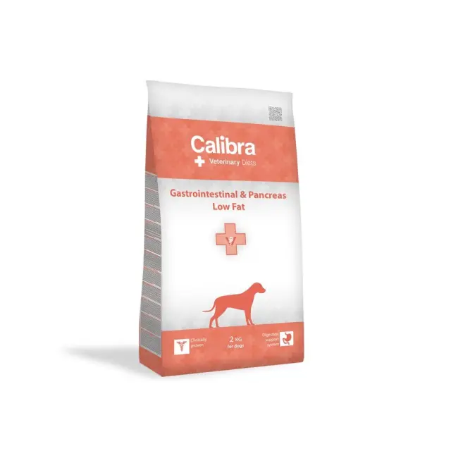 Calibra VD Dog Gastrointestinal & Pancreas Low Fat Ξηρά Τροφή Σκύλου με Αυγό & Ρύζι 2kg
