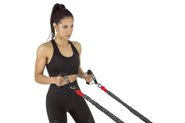 Λάστιχο Αντίστασης AMILA GymTube με Clip & Μανίκι Medium (88167) 2