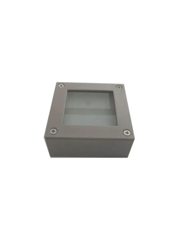 ΑΠΛΙΚΑ ΑΛΟΥΜΙΝΙΟΥ ΜΕ ΠΛΑΙΣΙΟ 105Χ105 16LED 3000K ΓΚΡΙ IP54
