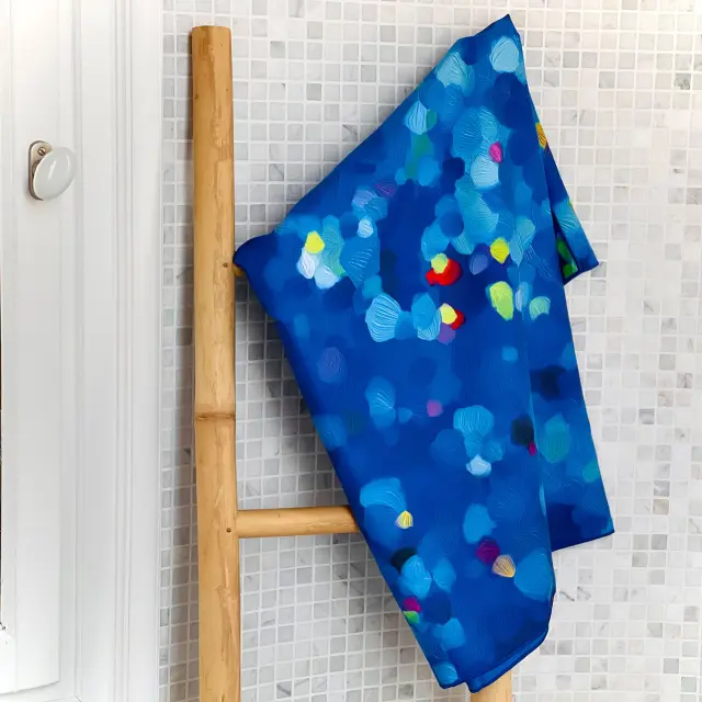 Pylones XL Πετσέτα Θαλάσσης (110x180cm) από ίνες microfibre: Body DS XL (6 σχέδια) Blue Palette 2
