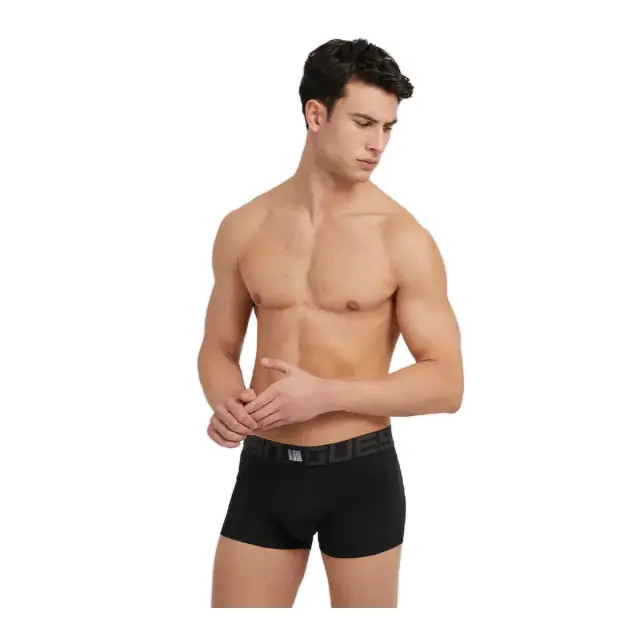 Guess Ανδρικό Boxer Idol Trunk - Τριπλό Πακέτο, Χρώμα G Quadrate Black 2