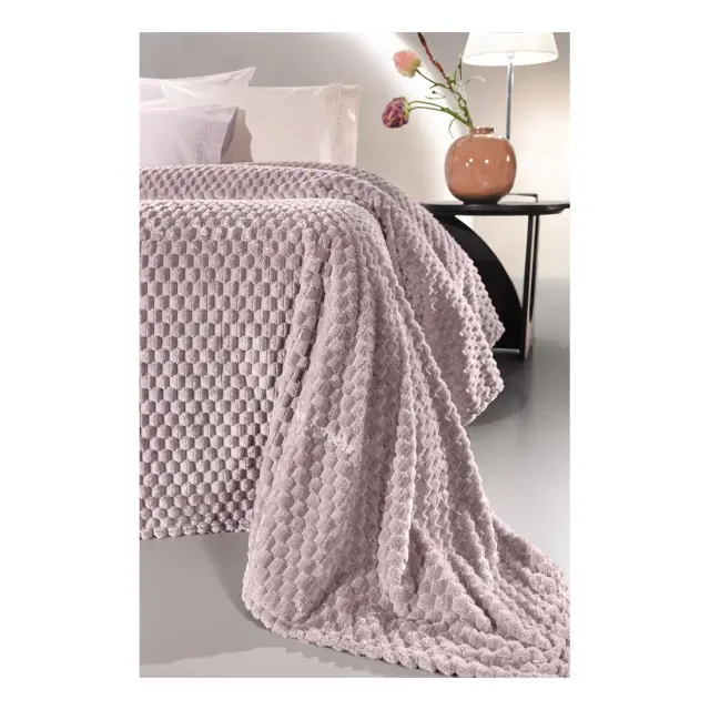 Σετ Κουβέρτα Fleece Μονή και Μαξιλαροθήκη Διακόσμησης Guy Laroche Smoothie Melanze 160x220 2