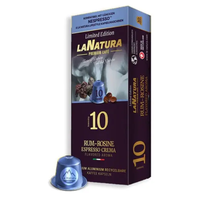 La Natura Espresso Rum Raisin Aluminium 10 τμχ | Nespresso