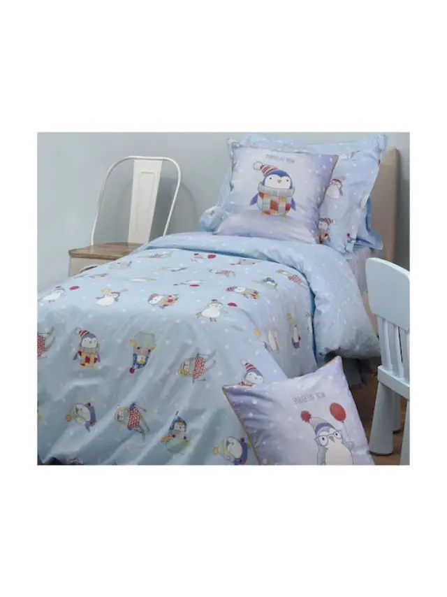 KENTIA PENGUIN ΠΑΠΛΩΜΑΤΟΘΗΚΗ ΜΟΝΗ ΣΕΤ 2 ΤΕΜ 160X240