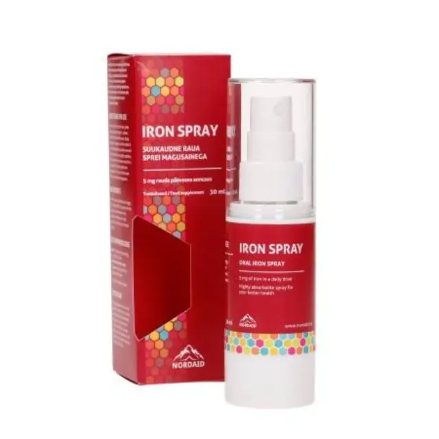 Nordaid Iron Spray Συμπλήρωμα Σιδήρου σε Σπρέι για Υπογλώσια Χρήση, 30ml