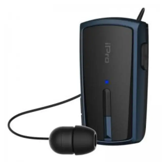 Ακουστικό Bluetooth iPro RH120 Retractable Μαύρο-Μπλε (RH120BBL) (IPRORH120BBL) 3