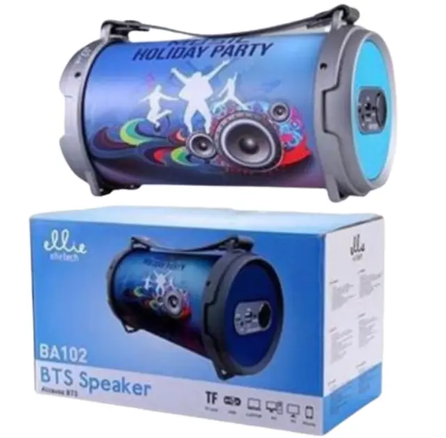 Φορητό Ηχείο Bluetooth Ellietech BA102 Μπλε με σχέδιο