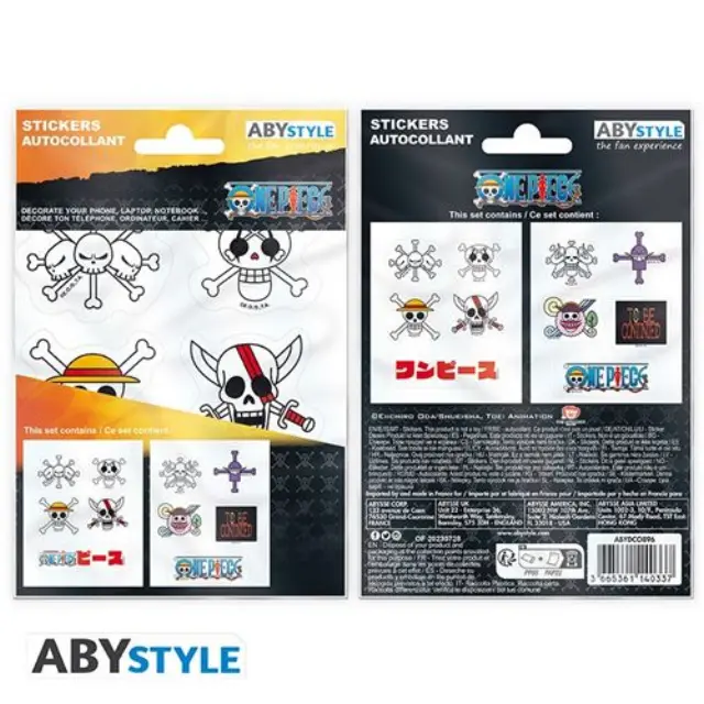 Σετ αυτοκόλλητα ONE PIECE - Stickers - 16x11cm/ 2 sheets - Emperors Skulls ABYDCO896 2