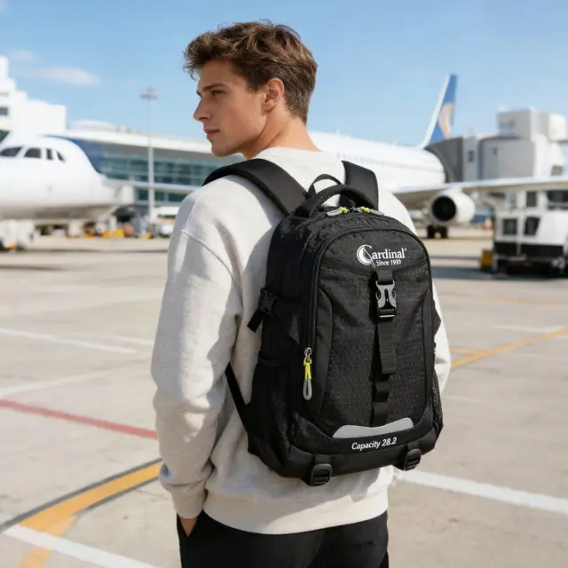Σακίδιο Πλάτης 40Χ30Χ20 Καμπίνας Cardinal 28L 911 mini μαύρο - Small 2