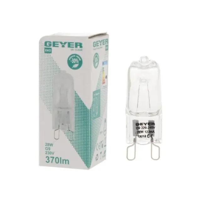 Λάμπα Αλογόνου G9 28W Eco 220V GEYER