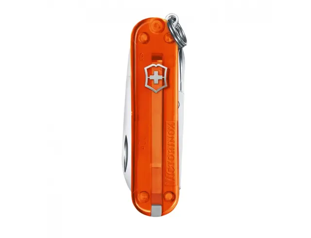 Ελβετικός Σουγιάς Victorinox Classic SD Transparent με 7 λειτουργίες και μήκος 5.8cm - Fire Opal0.6223.T82G 2