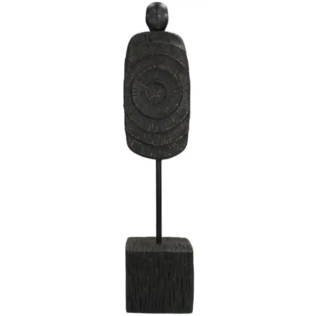 Διακοσμητικό Φιγούρα Μαύρο Polyresin 10.5x9.7x45cm