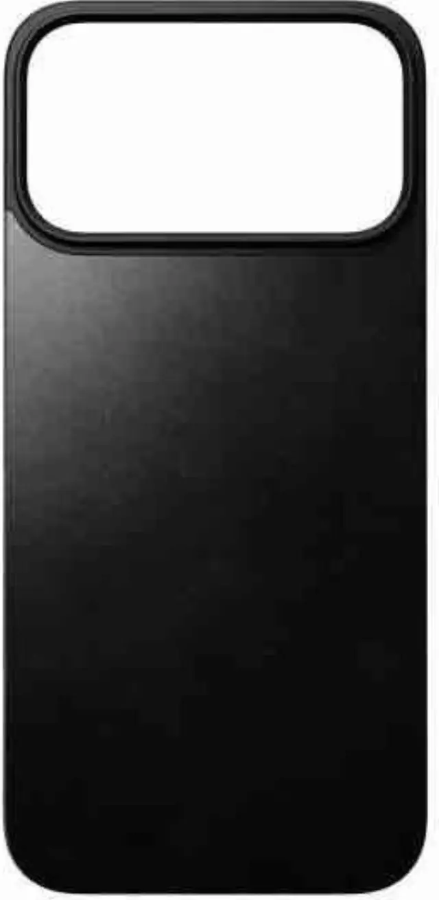 Nomad Magnetic Leather Back, black (Horween), Magsafe - iPhone 17 Pro