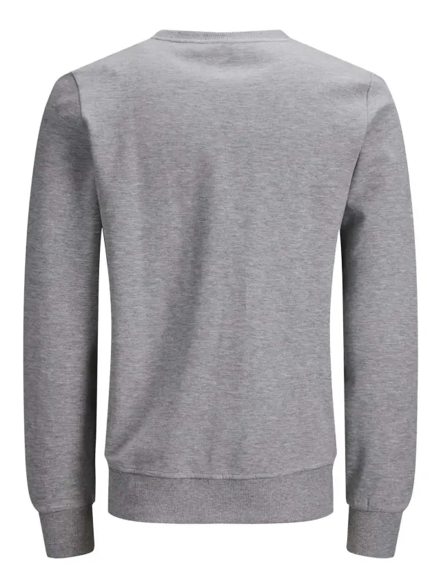 JJEBASIC SWEAT CREW NECK NOOS Light Grey Melange 2