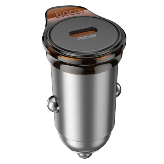 Φορτιστής Αυτοκινήτου Hoco NZ16 Rigorous Mini PD30W USB-C Γκρι