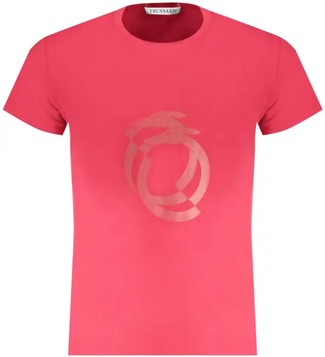 Trussardi Jeans - Ανδρικό T-Shirt TRU1MTS01-CHERRY Κόκκινο 3
