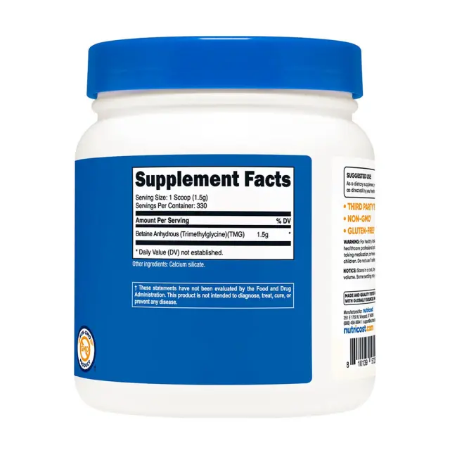 Nutricost Betaine Anhydrous (TMG) Powder 2