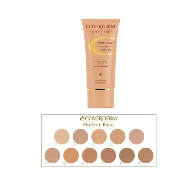 Coverderm Perfect Face SPF20 Αδιάβροχο Make-Up Προσώπου 30ml 7
