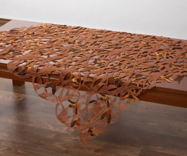 Τραπεζοκαρέ (130cm x 130cm) 7824 Καφέ - -