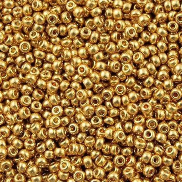 Χάντρα Miyuki Round Rocailles 11/0 - 4202 - Gold Duracoat Galvanized ~10gr