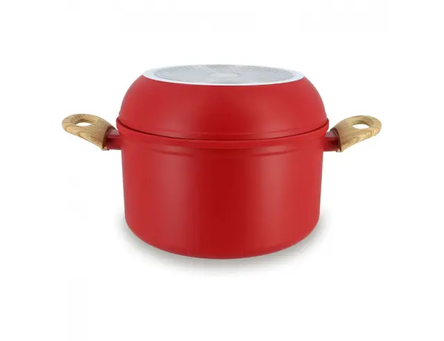 Στοιβαζόμενα Μαγειρικά Σκεύη Menastyl Super Ball Colorama από Ανακυκλωμένο Αλουμίνιο με αντικολλητική επίστρωση - 8 τεμάχια - Magenta6020981