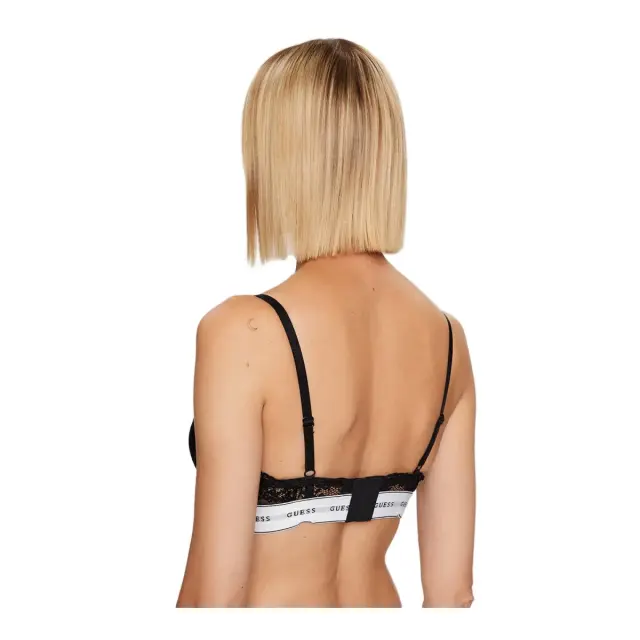 Guess Γυναικείο Σουτιέν Push-Up Lace Belle, Χρώμα Jet Black A996 2