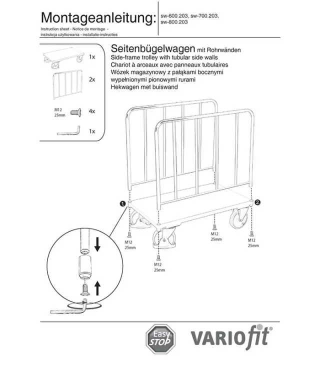 Variofit sw-800.203 Πλατφόρμα Μεταφοράς για Φορτίο Βάρους ως 500kg 2