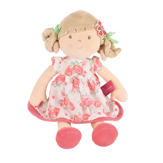 BONIKKA ΥΦΑΣΜΑΤΙΝΗ ΠΑΙΔΙΚΗ ΚΟΥΚΛΑ SCARLET 35 CM