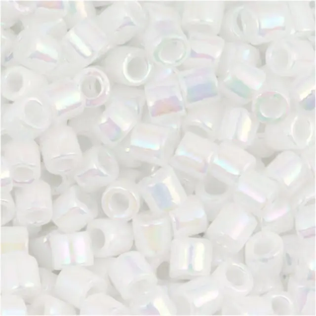 Χάντρα Miyuki Delica 8/0 - DBL0222 - White Opal AB ~7gr