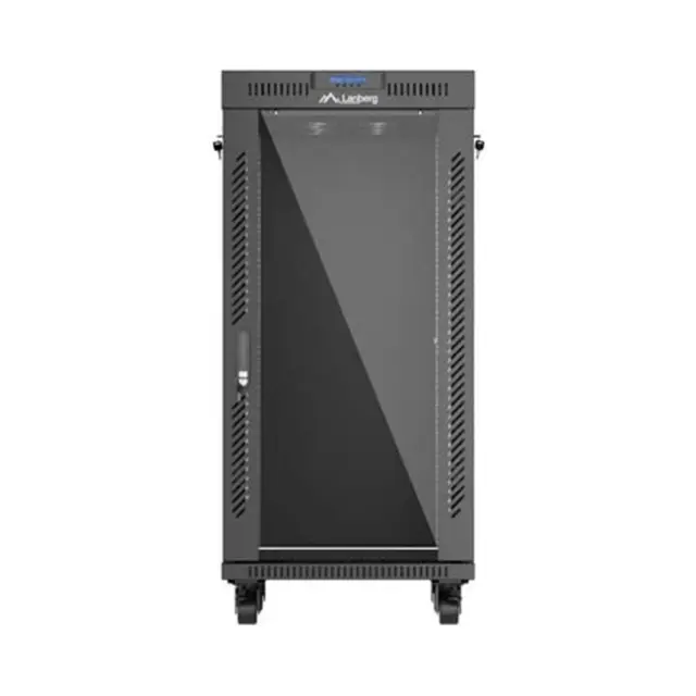 Lanberg Καμπίνα Rack 19" 24U 600x600 Black LCD V2 (FF01-6624-12BL)
