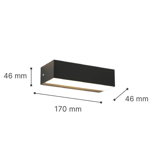 it-Lighting Martin LED 9W 3CCT Outdoor Up-Down Wall Lamp Anthracite D17cmx4.6cm (80200840) 2