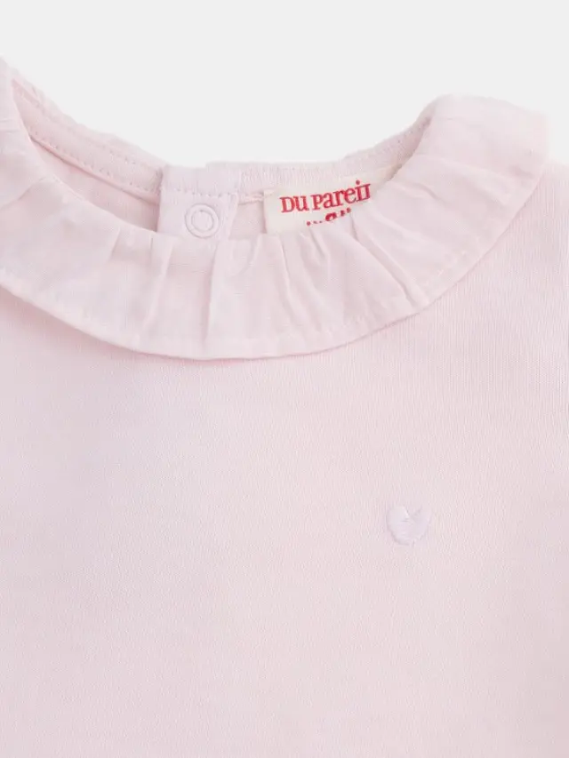 Βρεφική Μπλούζα για Κορίτσια Basic Pink ΡΟΖ 3