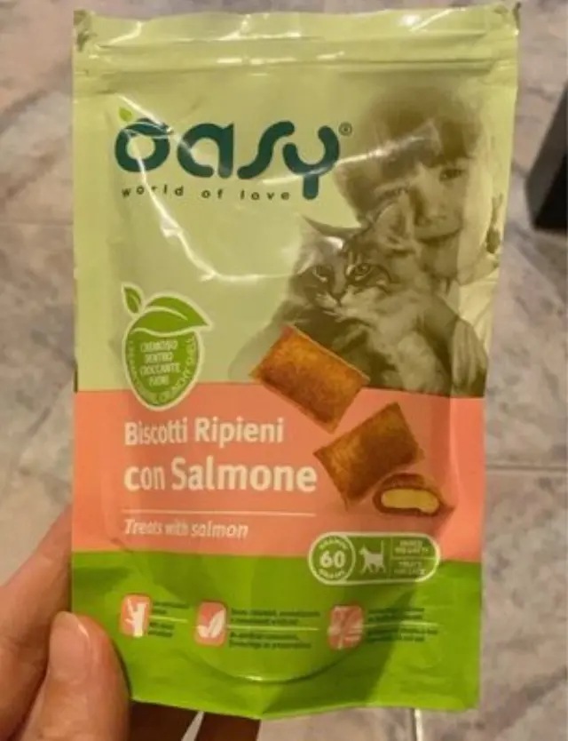 Oasy Treats Λιχουδιές Γάτας με Σολομό 60gr