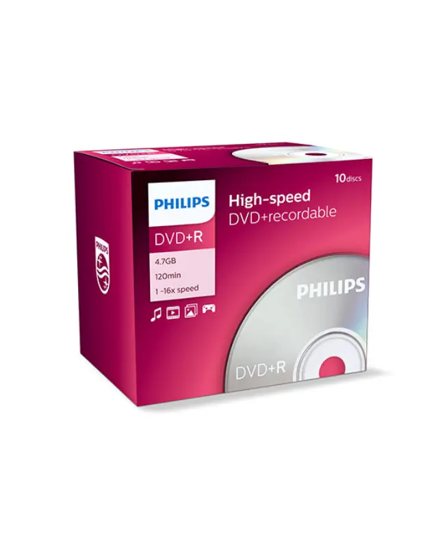 Philips DVD+R 4.7GB 1τμχ (σε ατομική θήκη)