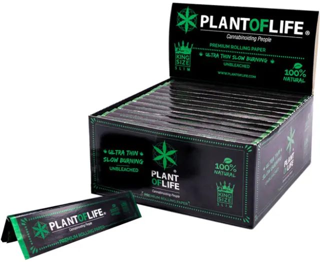 Plant of Life Χαρτάκια - Ακατέργαστο Hemp King Size Slim & Tips