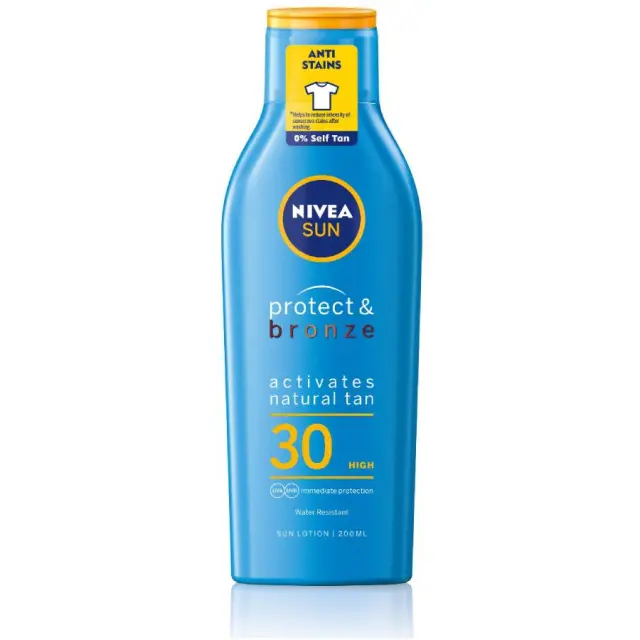 Nivea Sun Protect + Bronze Lotion SPF 30, 200ml