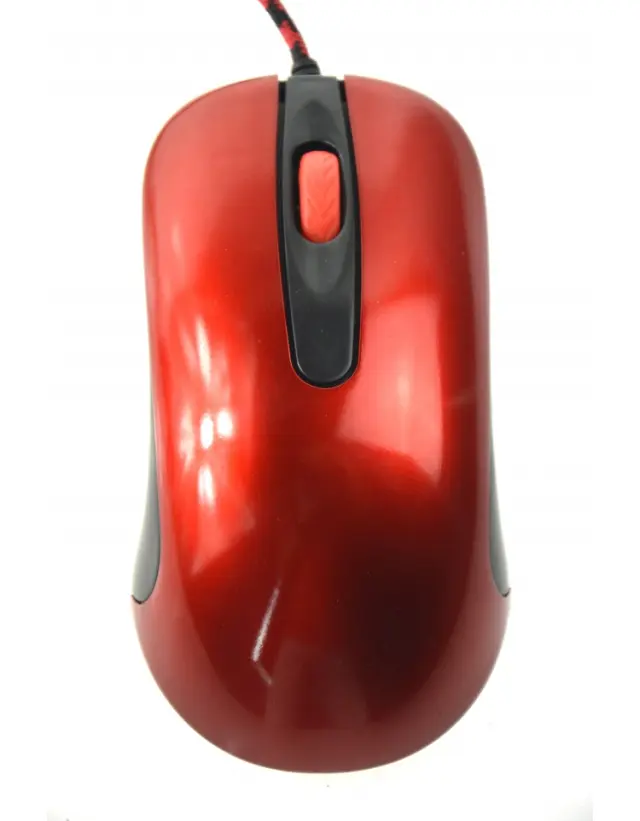 MOUSE OMEGA OM-520 FULL SIZE 1000DPI RED 2
